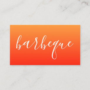 Tarjeta De Visita guión de barbacoa
