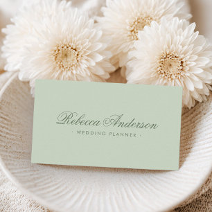 Tarjeta De Visita Guión de bonito de diseño minimalista en color ver