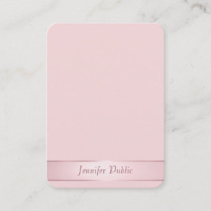 Tarjeta De Visita Guión de estilo elegante Rosa dorado manuscrito