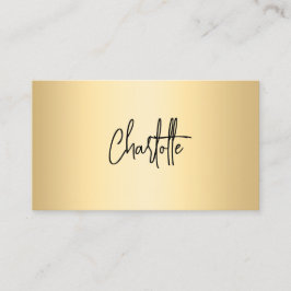 Tarjeta De Visita Guión de firma de código QR negro dorado