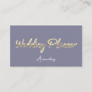 Tarjeta De Visita Guión del planificador de bodas Gold QR Code Logo 