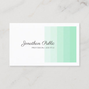 Tarjeta De Visita Guión elegante de moda para caligrafía blanca en t