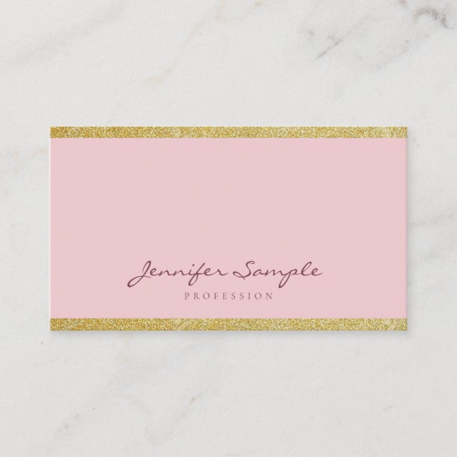 Tarjeta De Visita Guión elegante moderno para escritura a mano Llanu (Anverso)