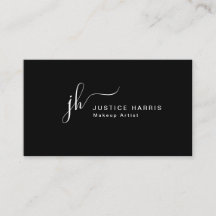 Guión elegante Monograma profesional moderno Busin