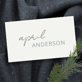 Tarjeta De Visita Guión gris oscuro blanco oscuro y negro