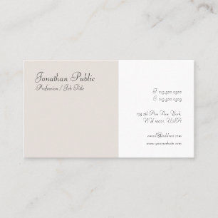 Tarjeta De Visita Guión manuscrito moderno elegante Minimalista