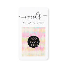 Guión moderno de clavos de tinta de tintes de chic