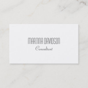 Tarjeta De Visita Guión moderno simple blanco negro