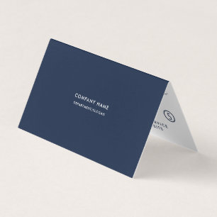 Tarjeta De Visita Guión simple - Lealtad doble blanca y azul de la m
