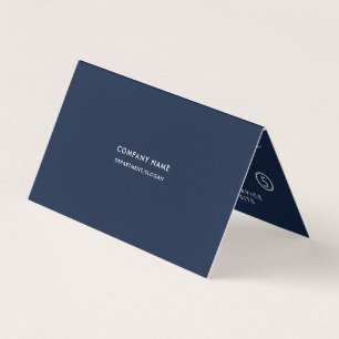 Tarjeta De Visita Guión simple - Lealtad doble blanca y azul de la m