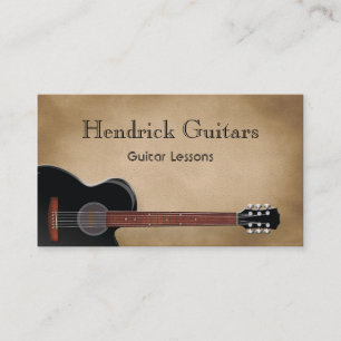 Tarjeta De Visita Guitar Lessons Guitar Sales
