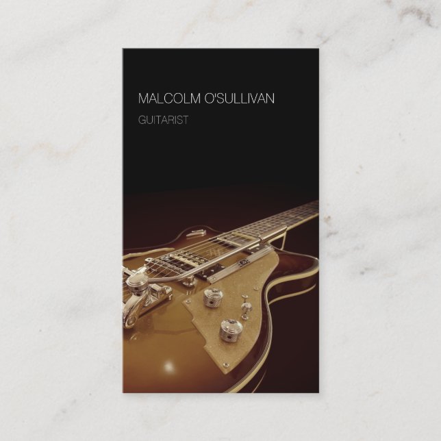 Tarjeta De Visita Guitarista (Anverso)
