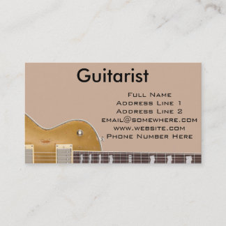 Tarjeta De Visita Guitarista