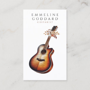 Tarjeta De Visita Guitarista de guitarra, profesor de música