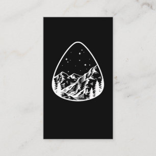 Tarjeta De Visita Guitarista de música de púa de guitarra Mountain P