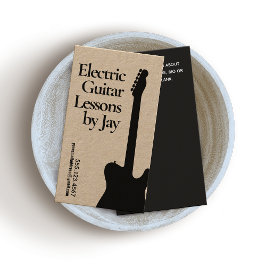 Tarjeta De Visita Guitarista Guitarista Eléctrico Kraft