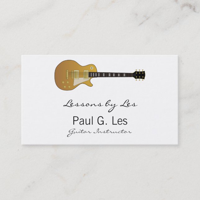Tarjeta De Visita Guitarra (Anverso)