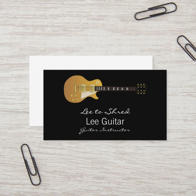 Tarjeta De Visita Guitarra (Anverso/Reverso In Situ)