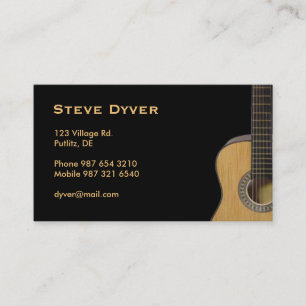 Tarjeta De Visita Guitarra