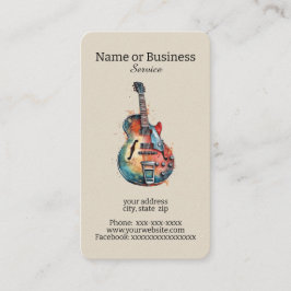 Tarjeta De Visita Guitarra