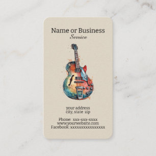 Tarjeta De Visita Guitarra