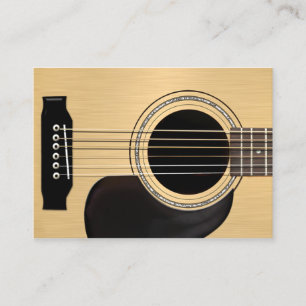 Tarjeta De Visita Guitarra Acústica