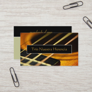 Tarjeta De Visita Guitarra Acústica