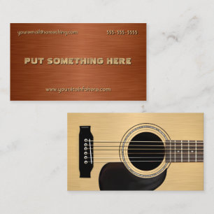 Tarjeta De Visita Guitarra Acústica