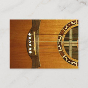 Tarjeta De Visita Guitarra acústica de 6 secuencias