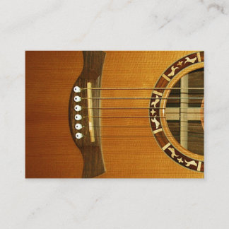 Tarjeta De Visita Guitarra acústica de 6 secuencias