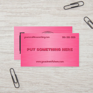 Tarjeta De Visita Guitarra Acústica Rosa