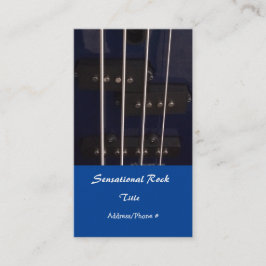 Tarjeta De Visita Guitarra De Rock Eléctrico