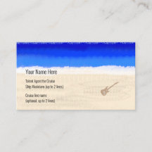 Guitarra eléctrica de cruceros en la playa