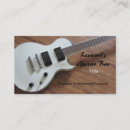 Tarjeta De Visita Guitarra Eléctrica - Lecciones