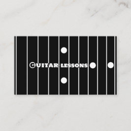 Tarjeta De Visita Guitarra Lecciones de Guitarismo Instructor de Mús