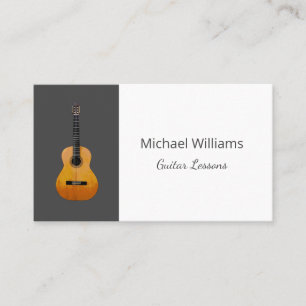 Tarjeta De Visita Guitarra Music Lessons Instrumento musical