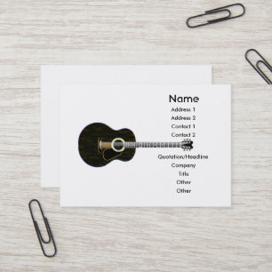 Tarjeta De Visita Guitarra oscura