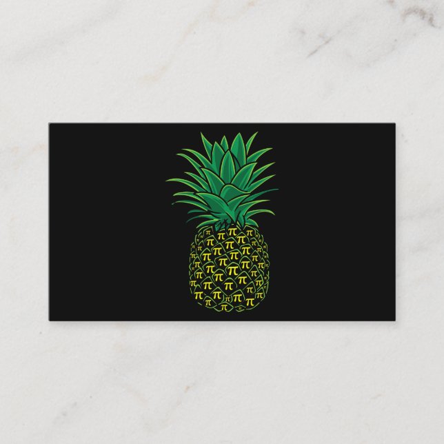 Tarjeta De Visita Guitarra Pineapple Música Lover Graciosos Regalos  (Anverso)