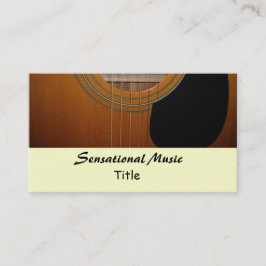 Tarjeta De Visita Guitarras Música Sensacional
