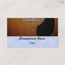 Tarjeta De Visita Guitarras Música Sensacional