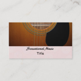 Tarjeta De Visita Guitarras Música Sensacional