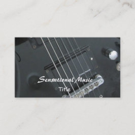 Tarjeta De Visita Guitarras Música Sensacional