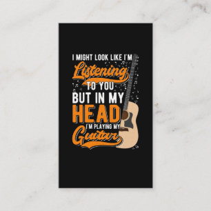 Tarjeta De Visita Guitars adicto al Chiste guitarista música divert