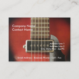 Tarjeta De Visita Guitars de corazón