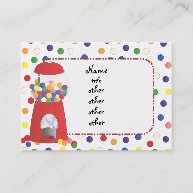 Tarjeta De Visita Gumball Fantasy (Anverso)