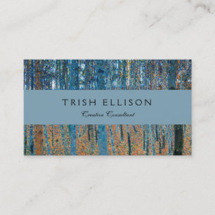Tarjeta De Visita Gustav Klimt Beech Tree Forest Grove