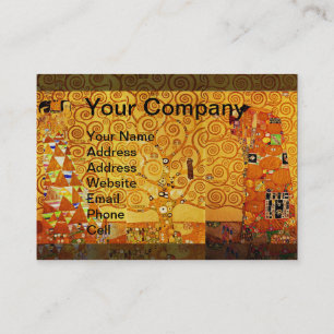 Tarjeta De Visita Gustav Klimt Nouveau, árbol de la vida