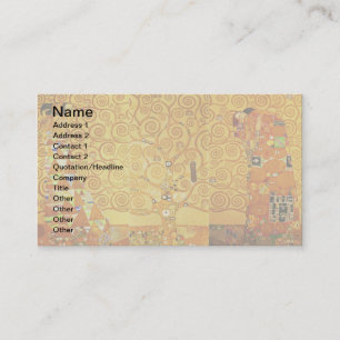 Tarjeta De Visita Gustav Klimt Nouveau, árbol de la vida