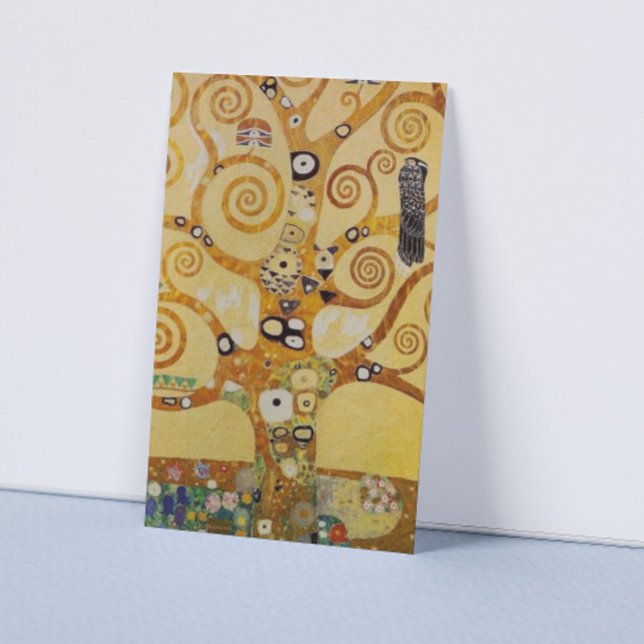 Tarjeta De Visita Gustav Klimt Tree of Life Art Nouveau (Subido por el creador)
