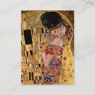 Tarjeta De Visita Gustavo Klimt: El beso (detalle)